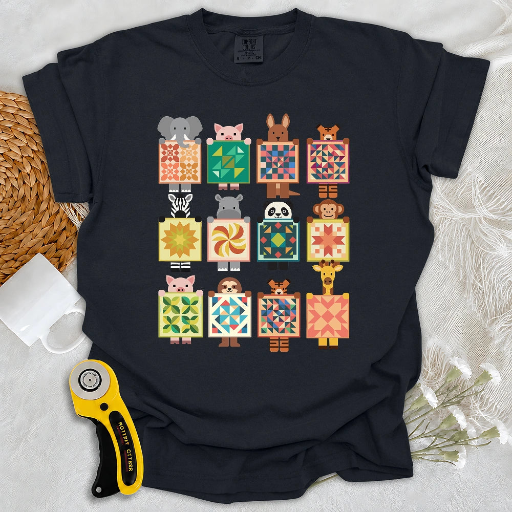 Comfort Colors Woodland Patchwork Crew T-shirt