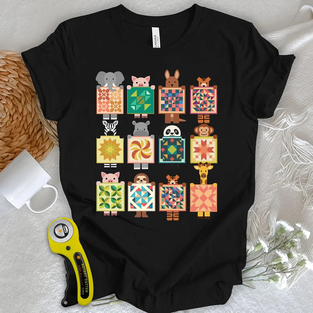 Woodland Patchwork Crew T-Shirt