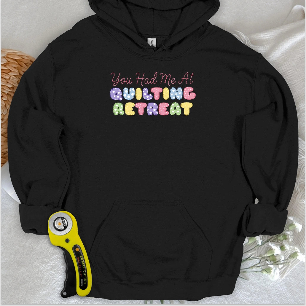 Du hattest mich beim Quilt-Retreat Kapuzenpulli