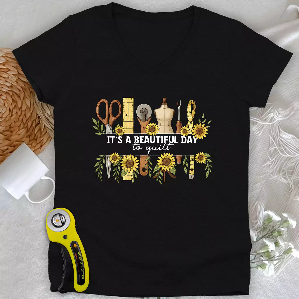 Beautiful day Lady V-neck
