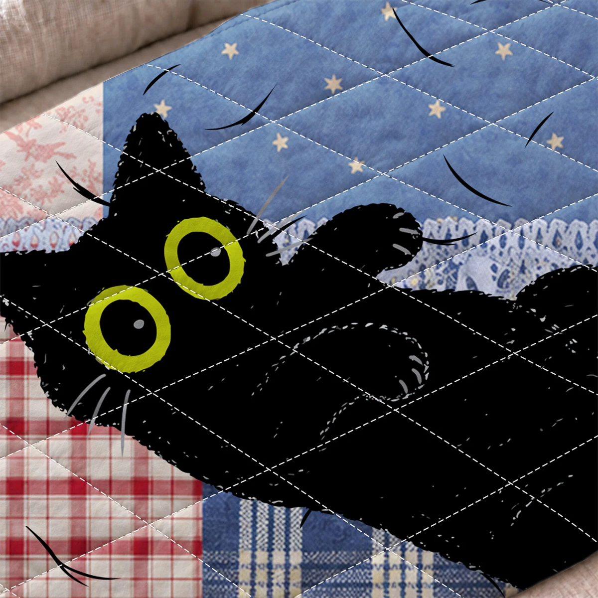 Midnight Quilt Whiskers Blanket