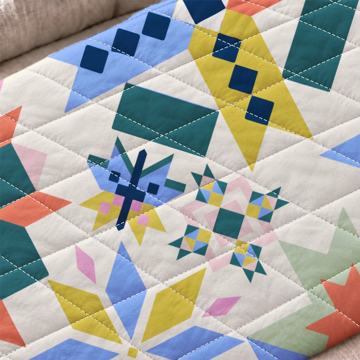 Prismatic Patchwork Blanket