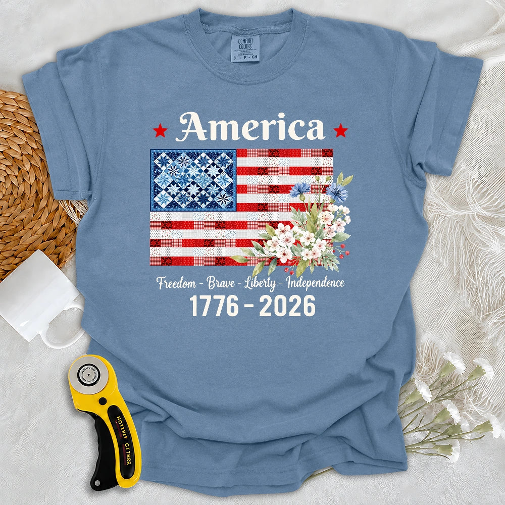 Comfort Colors American Patchwork Bloom T-Shirt