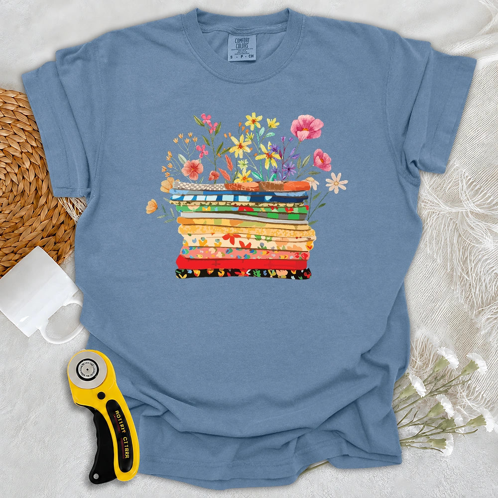 Comfort Colors Floral Fabric T-shirt