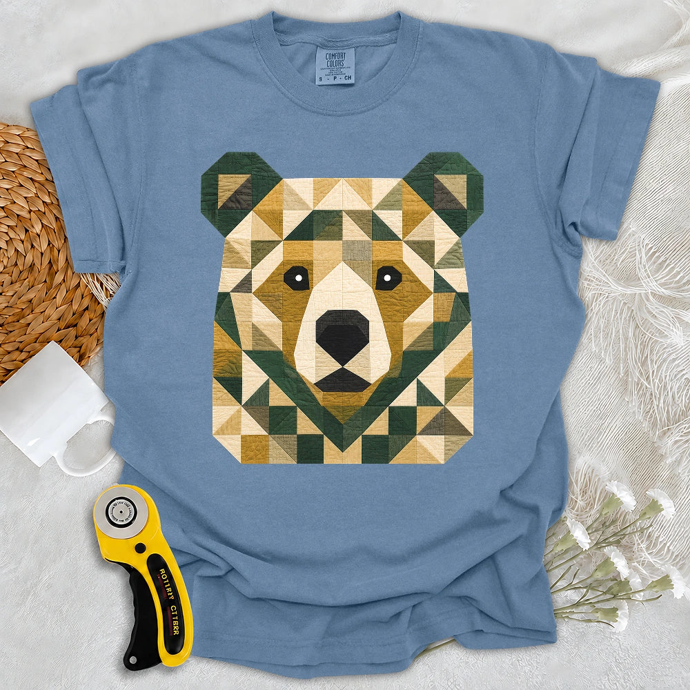 Comfort Colors Patchwork Forest Bear T-shirt