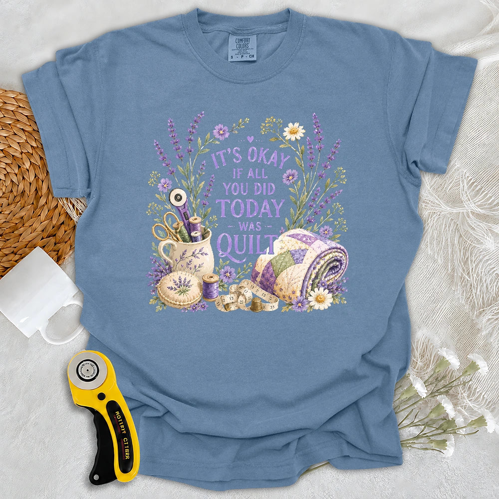 Comfort Colors Quilt Days Are Productive Days T-shirt