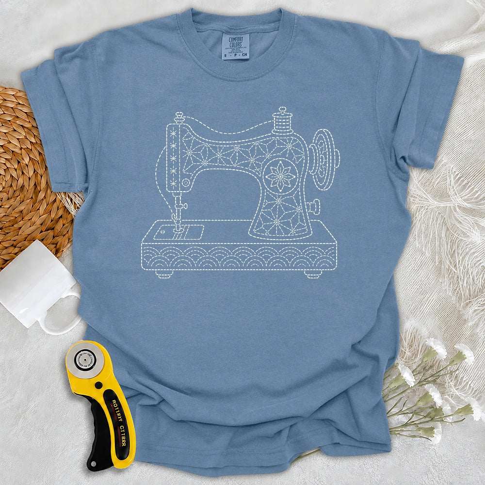 Comfort Colors Sashiko Sewing Machine T-shirt