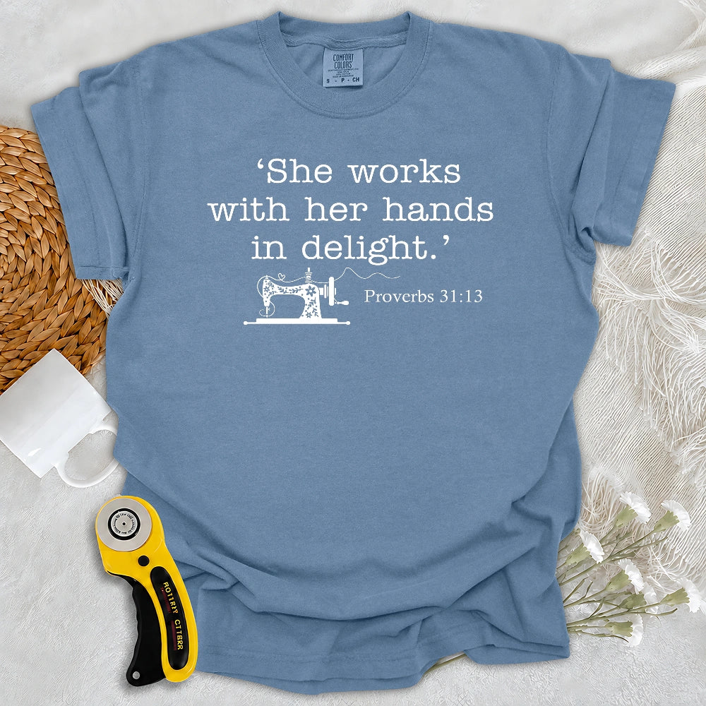 Comfort Colors Sewing In Bible T-shirt