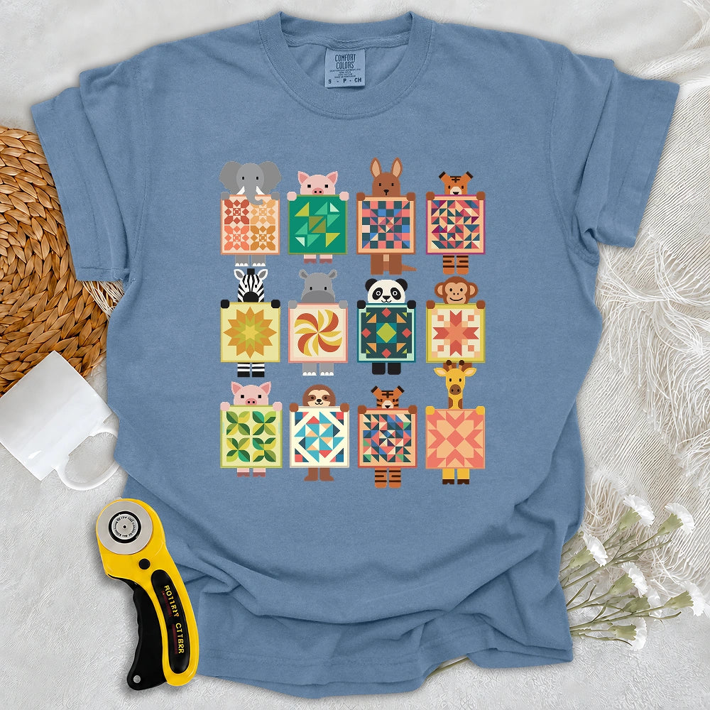 Comfort Colors Woodland Patchwork Crew T-shirt