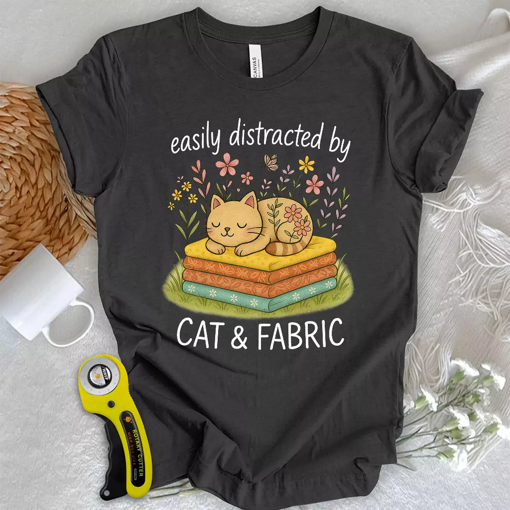 Cat Nap for Quilters T-shirt