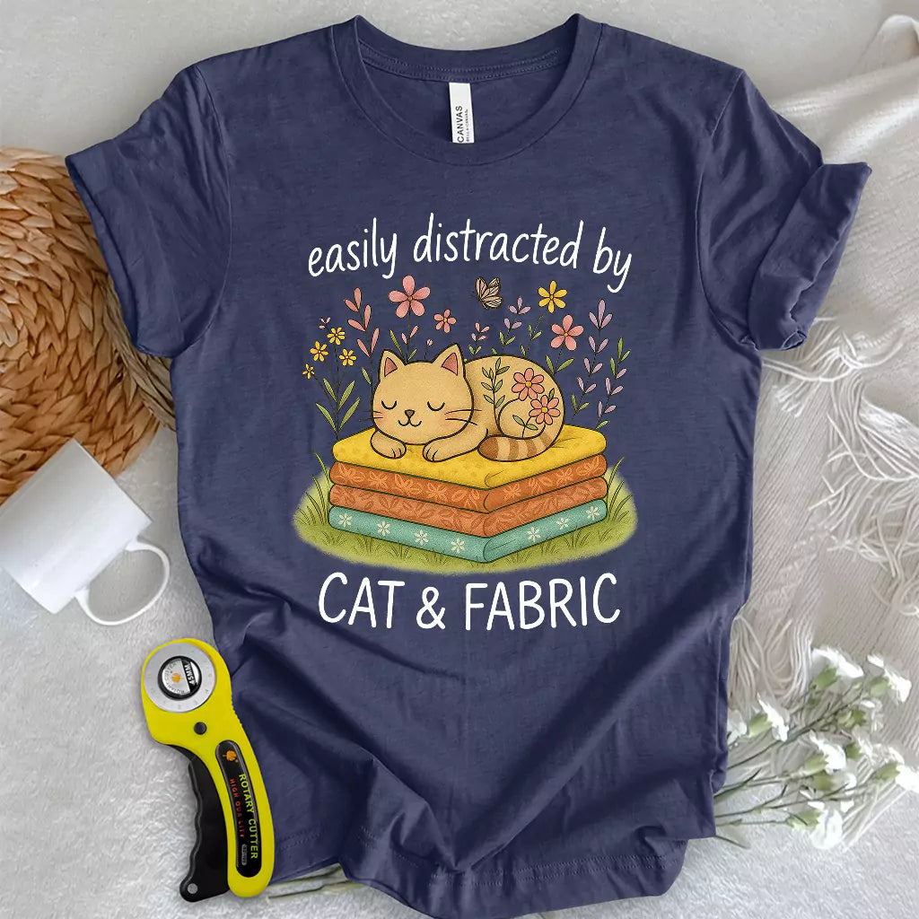 Cat Nap for Quilters T-shirt