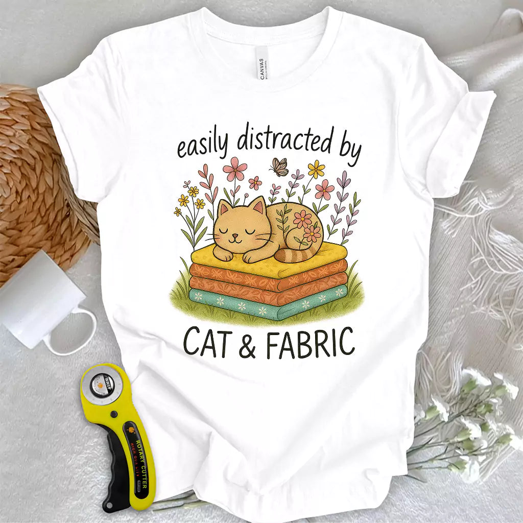 Cat Nap for Quilters T-shirt