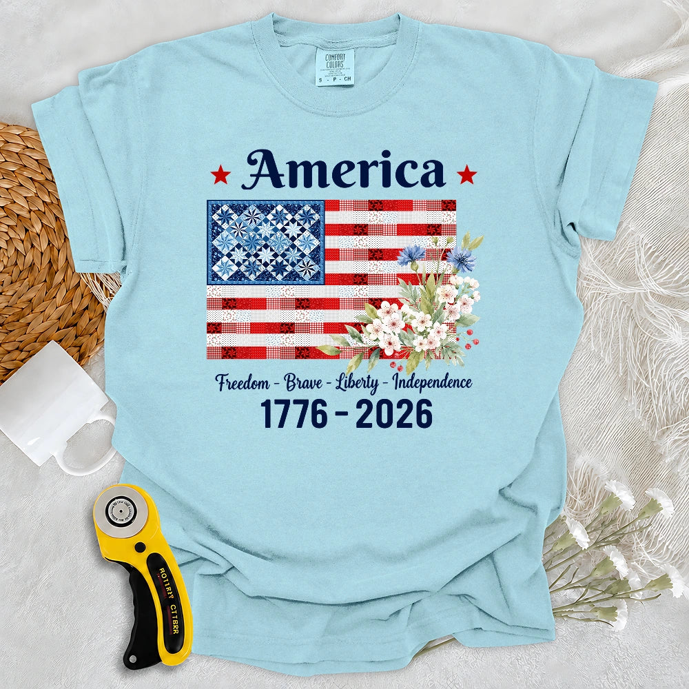 Comfort Colors American Patchwork Bloom T-Shirt