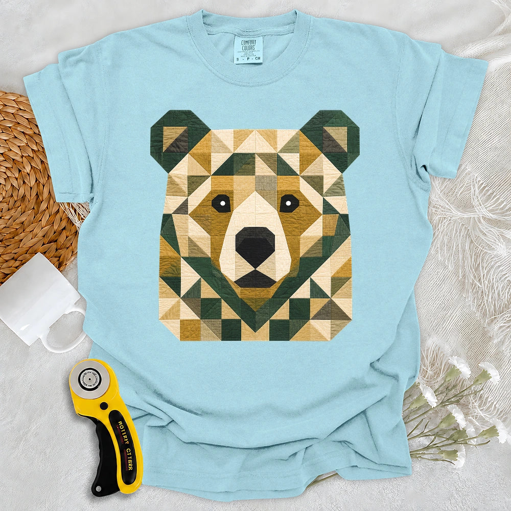 Comfort Colors Patchwork Forest Bear T-shirt