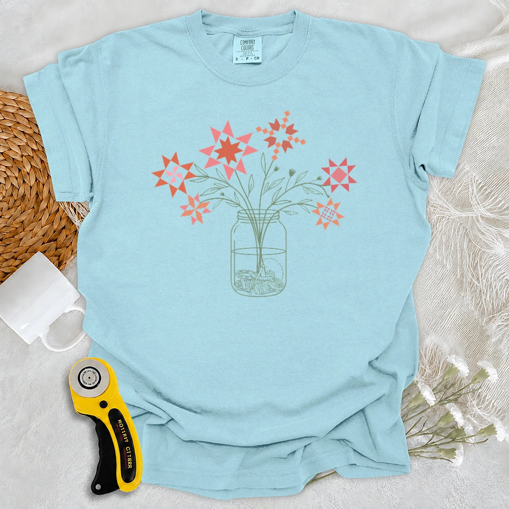 Comfort Colors Patchwork Posy Jar T-shirt