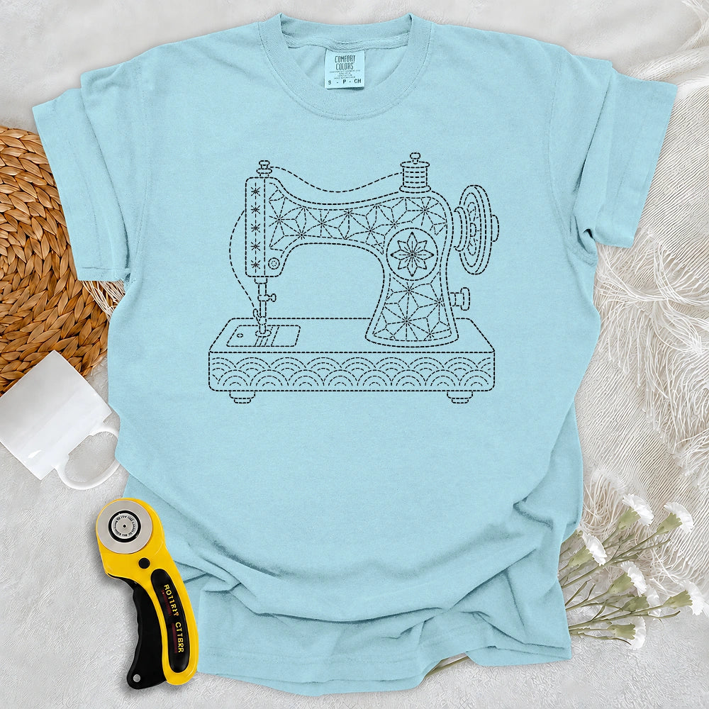 Comfort Colors Sashiko Sewing Machine T-shirt