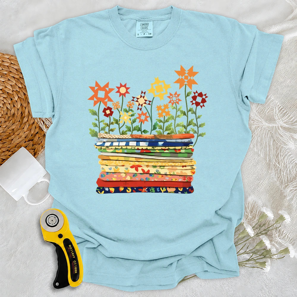 Comfort Colors Where Quilts Bloom T-shirt