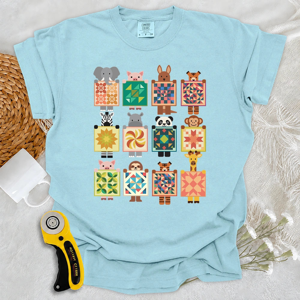 Comfort Colors Woodland Patchwork Crew T-shirt