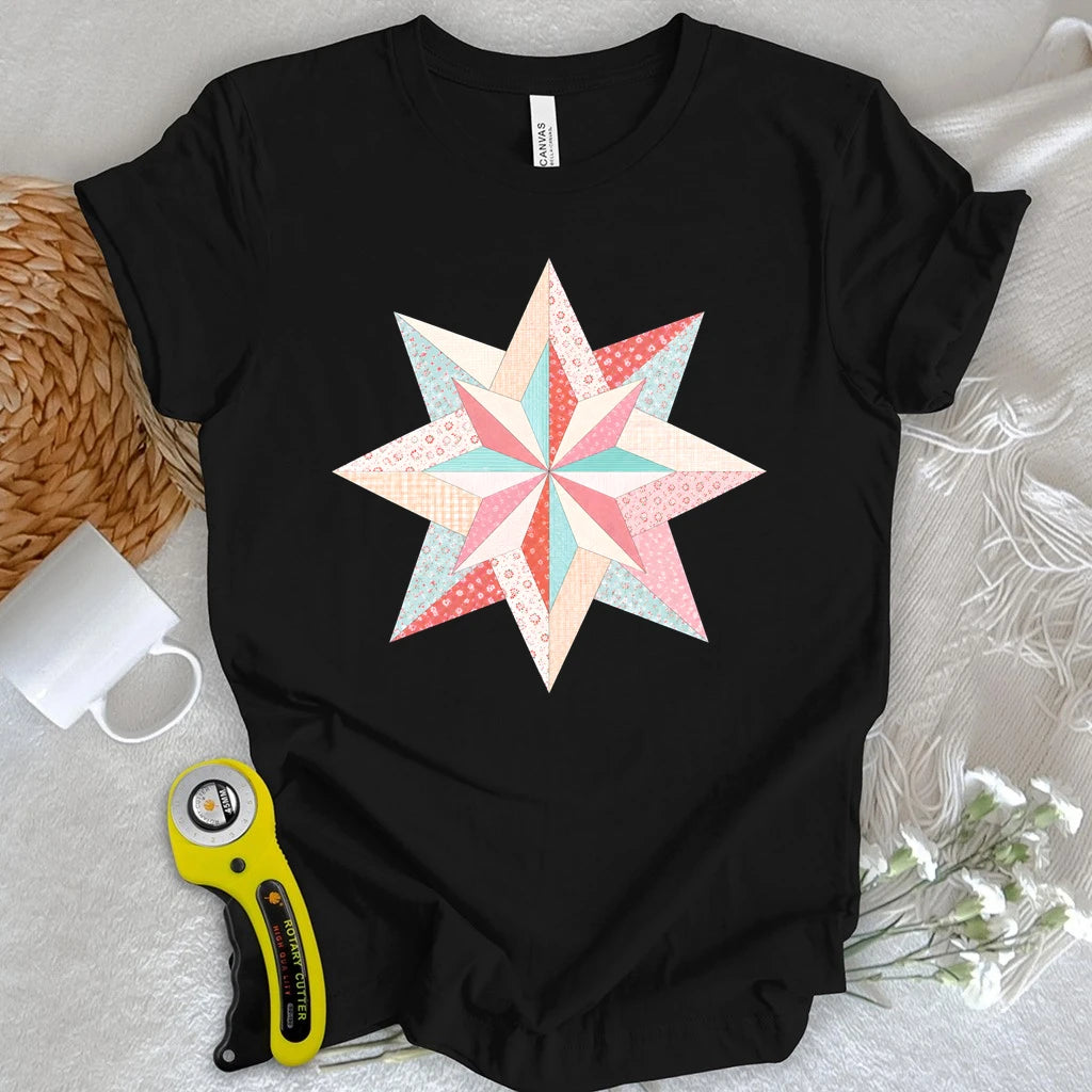 Patchwork Ninja Star T-shirt