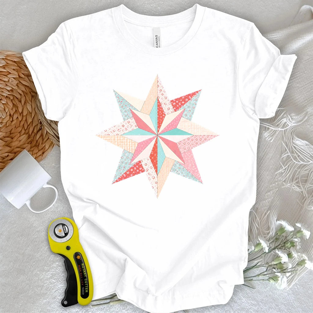 Patchwork Ninja Star T-shirt