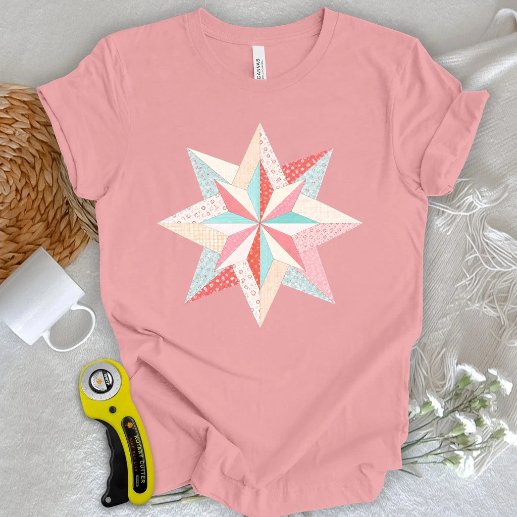 Patchwork Ninja Star T-shirt