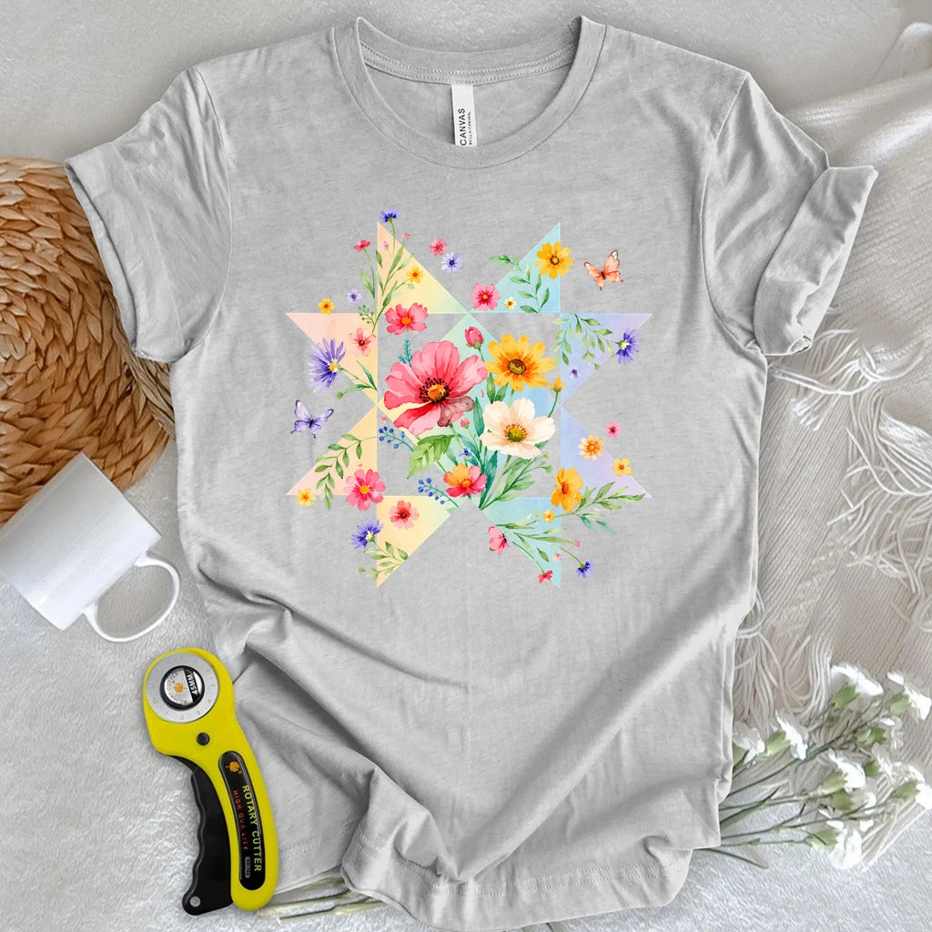 Blooming Quilt Star T-shirt