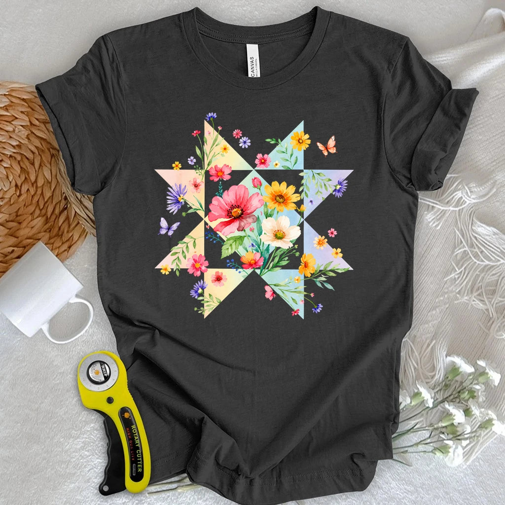 Blooming Quilt Star T-shirt
