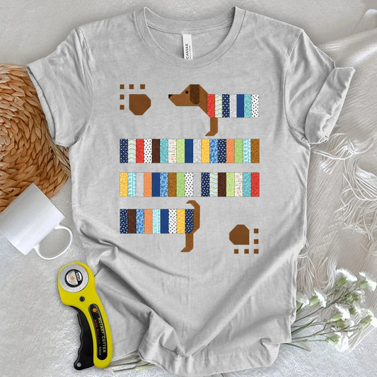 Patchwork Doxie T-shirt