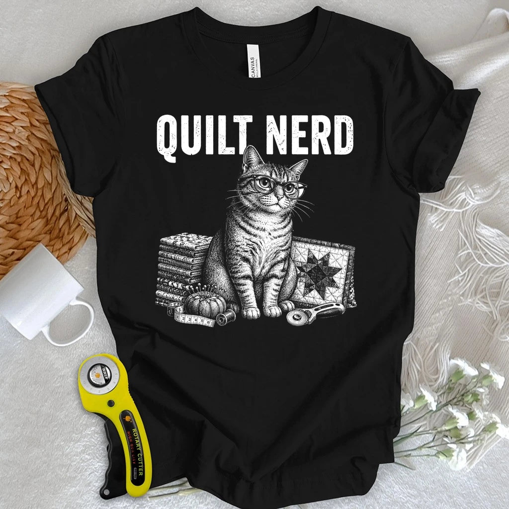 Grunge Quilt Nerd T-shirt