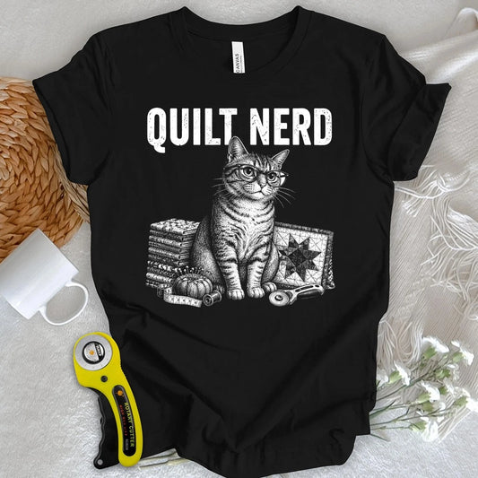 Grunge Quilt Nerd T-shirt