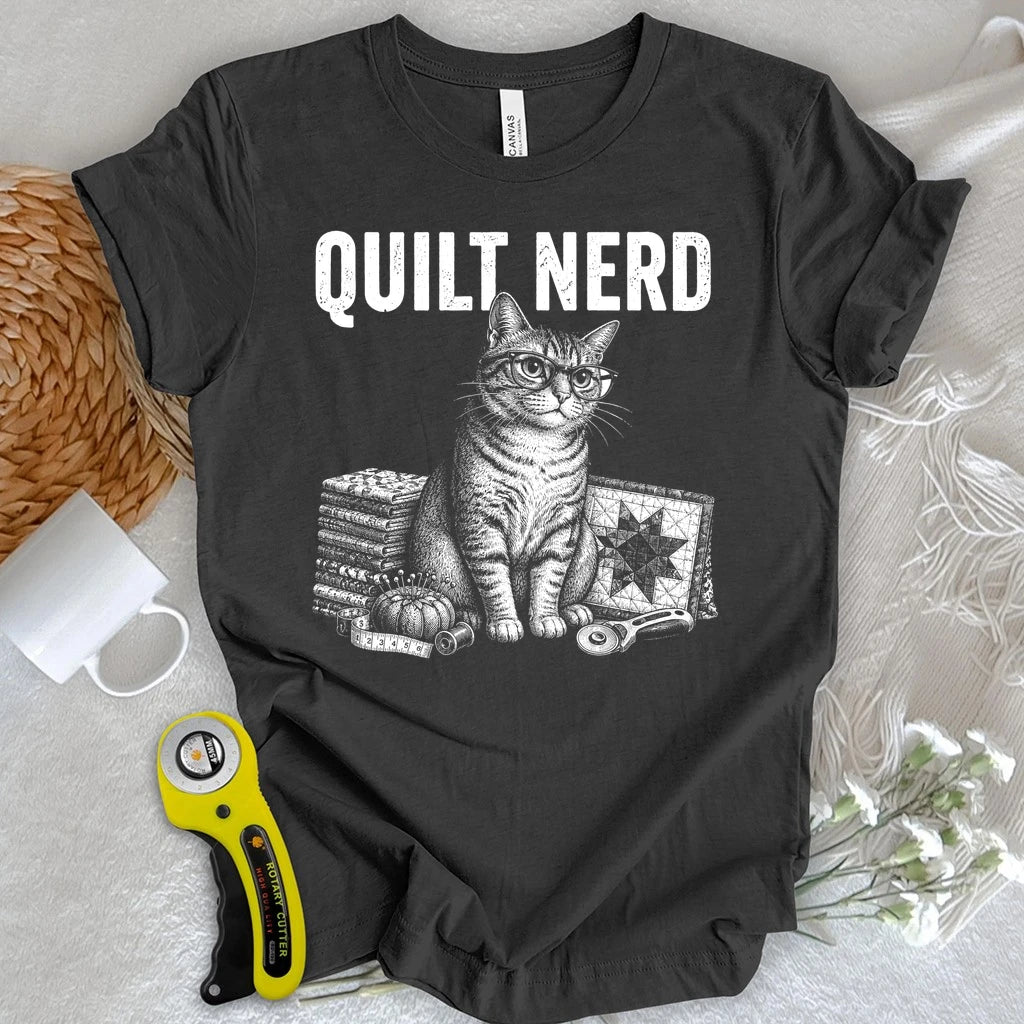 Grunge Quilt Nerd T-shirt