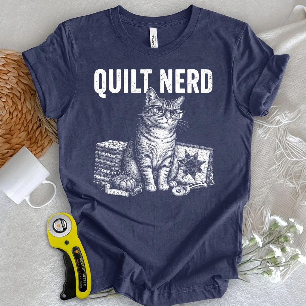 Grunge Quilt Nerd T-shirt