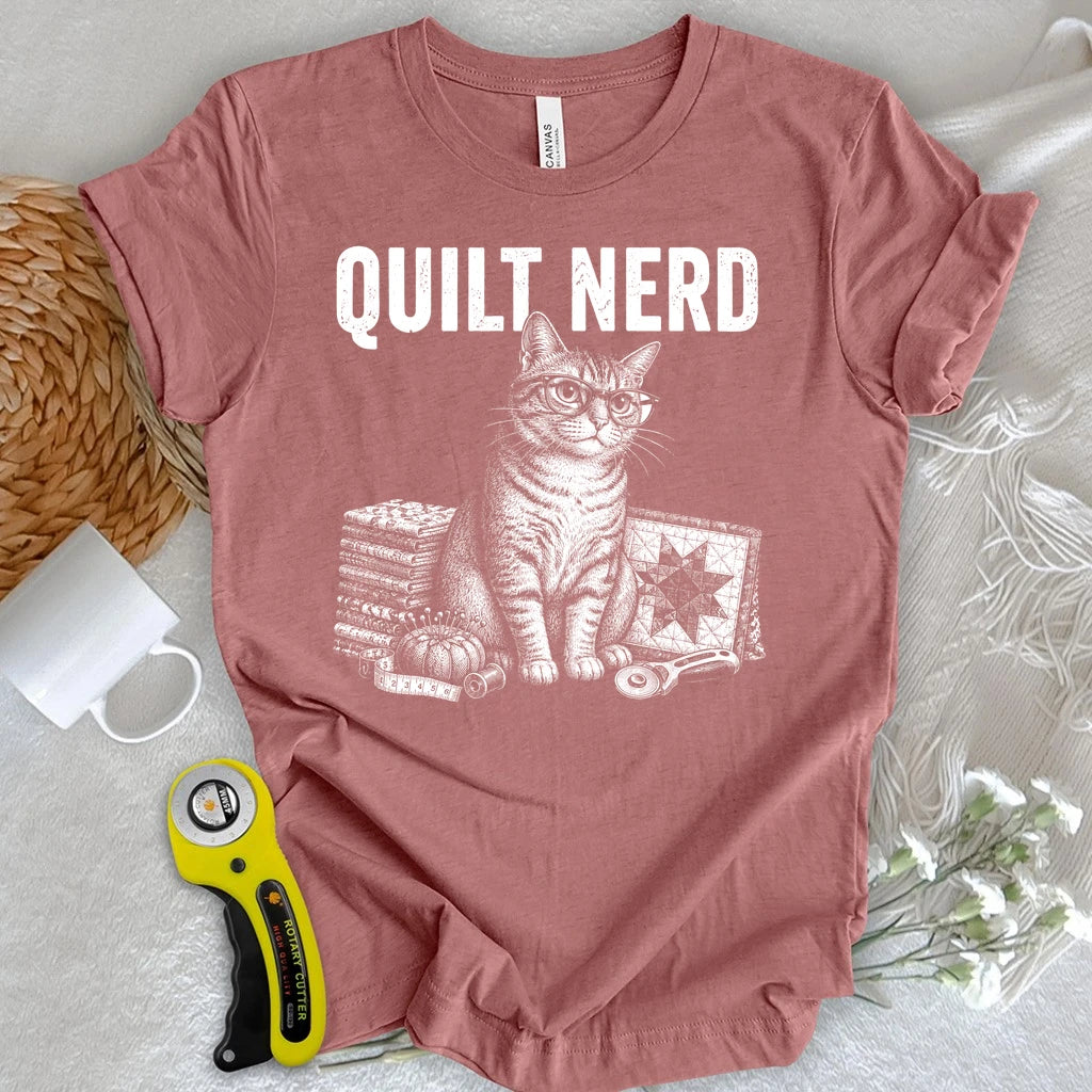 Grunge Quilt Nerd T-shirt