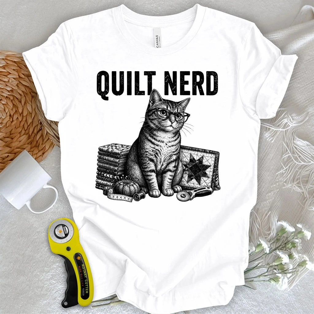Grunge Quilt Nerd T-shirt