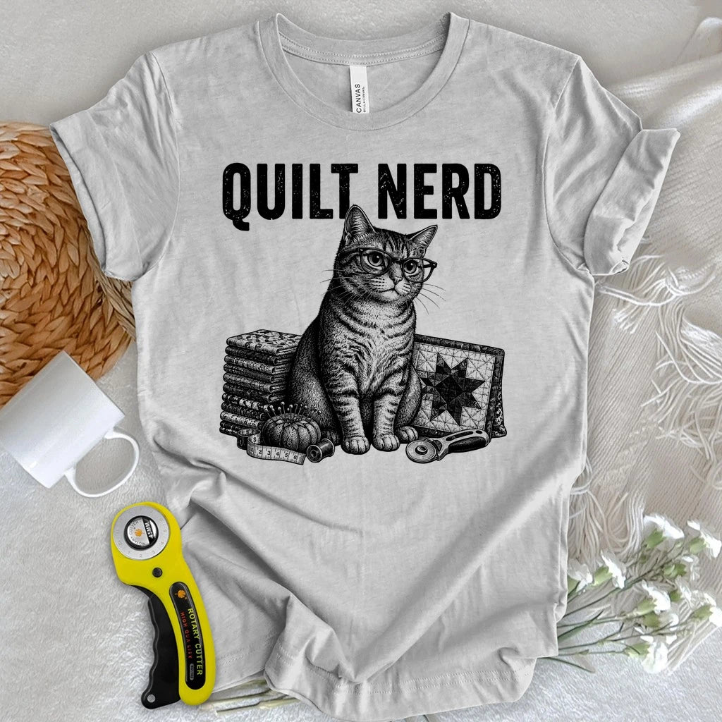 Grunge Quilt Nerd T-shirt