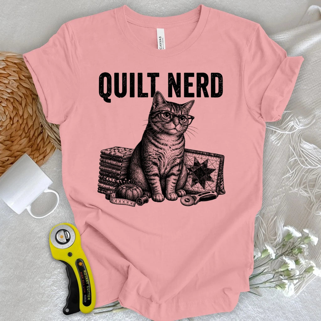 Grunge Quilt Nerd T-shirt
