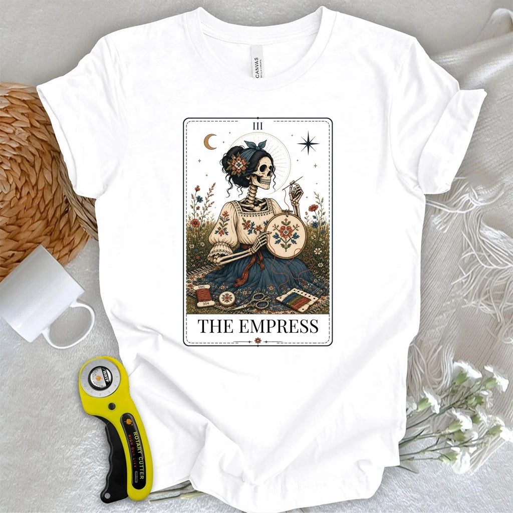 Cross Stitch Tarot Card T-shirt