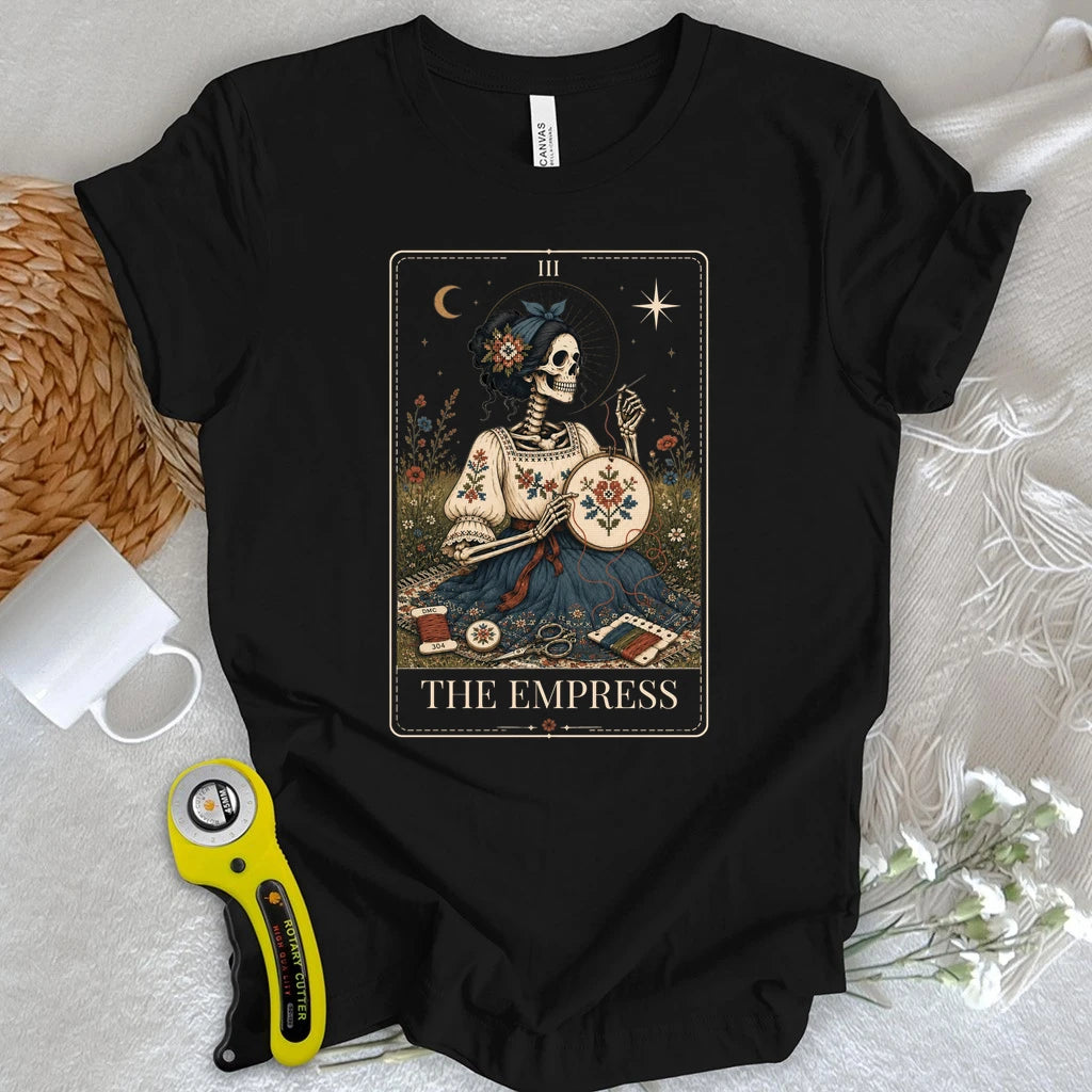Cross Stitch Tarot Card T-shirt