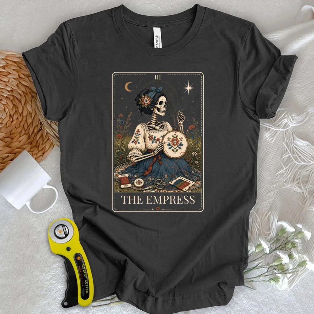 Cross Stitch Tarot Card T-shirt