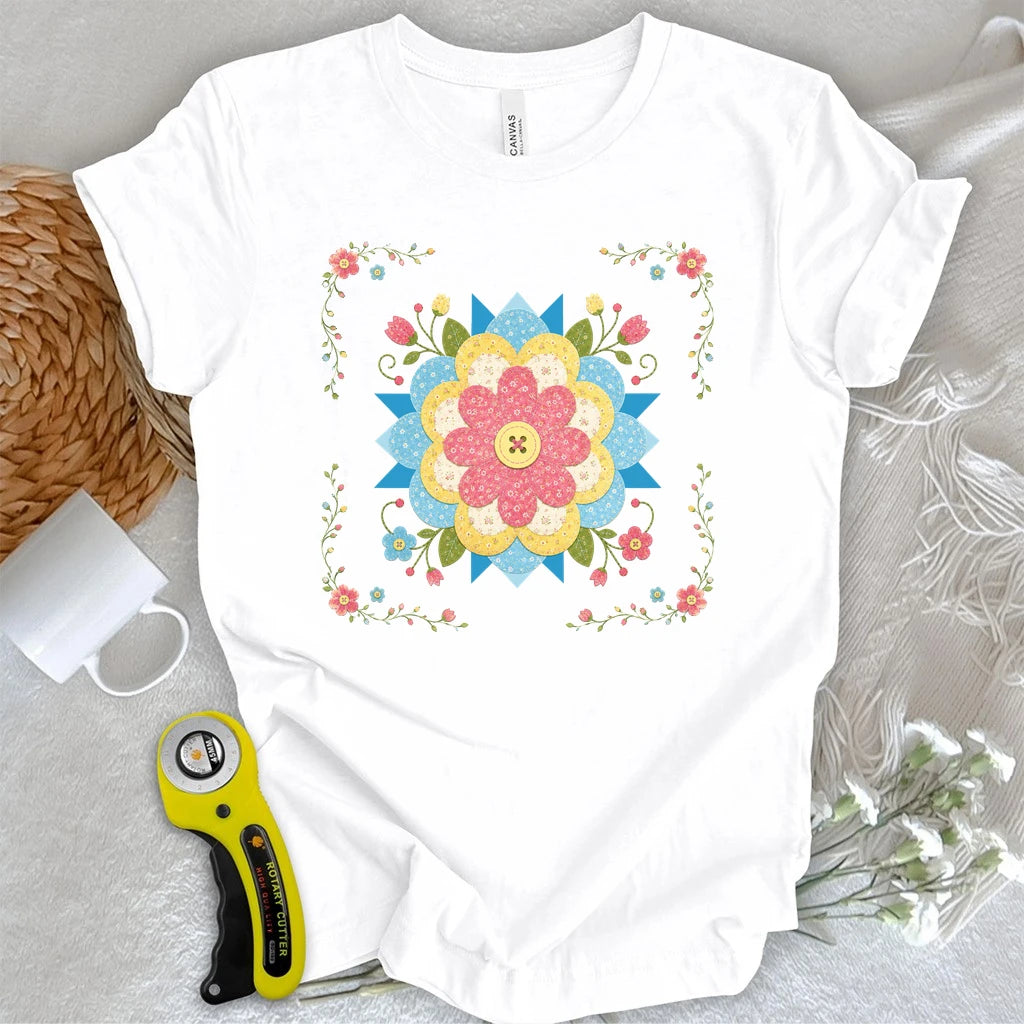 Appliqué Floral T-shirt