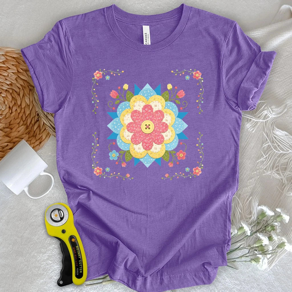 Appliqué Floral T-shirt