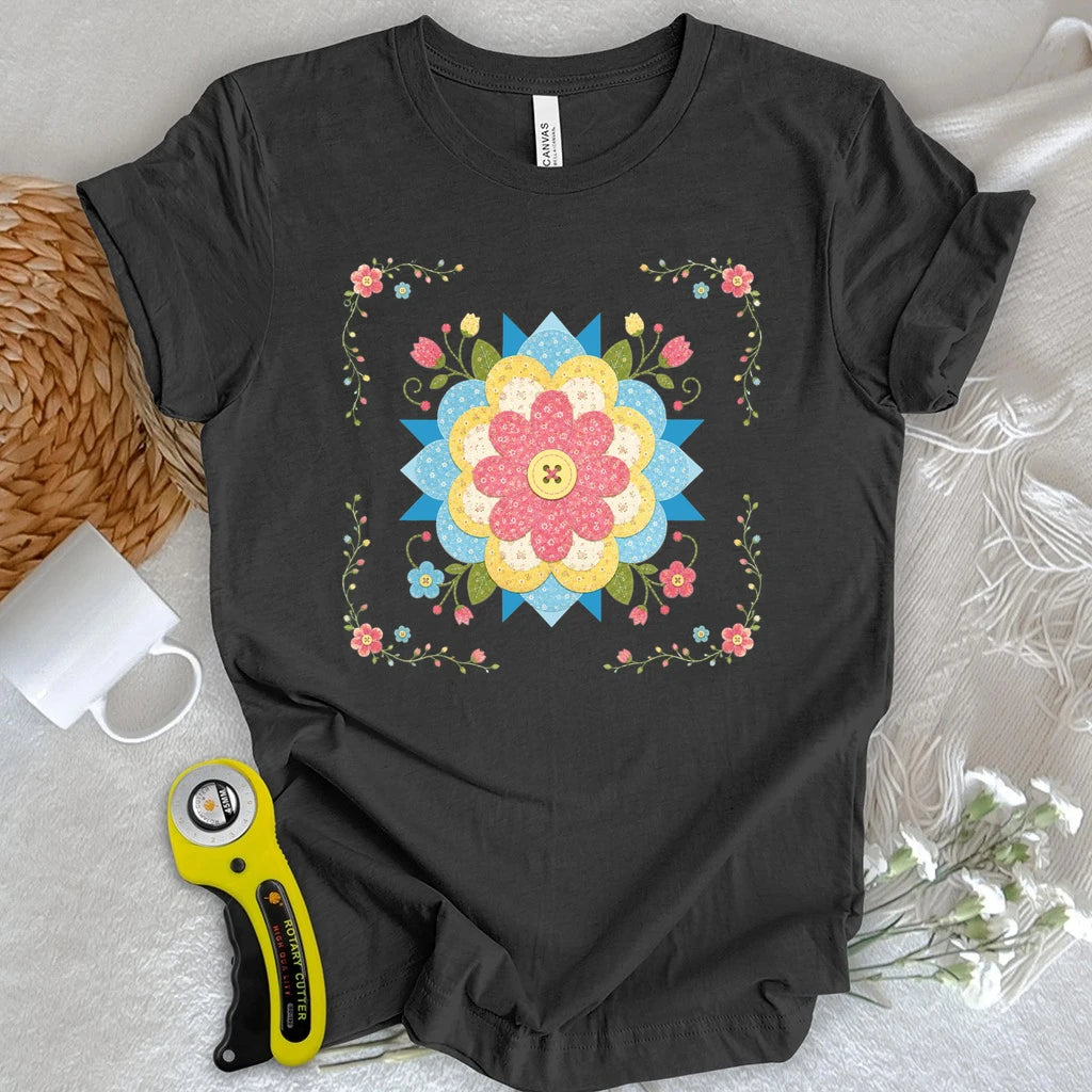 Appliqué Floral T-shirt