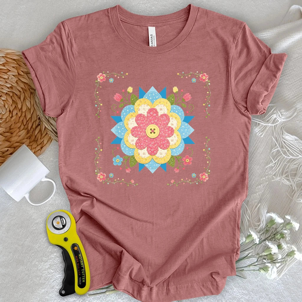 Appliqué Floral T-shirt