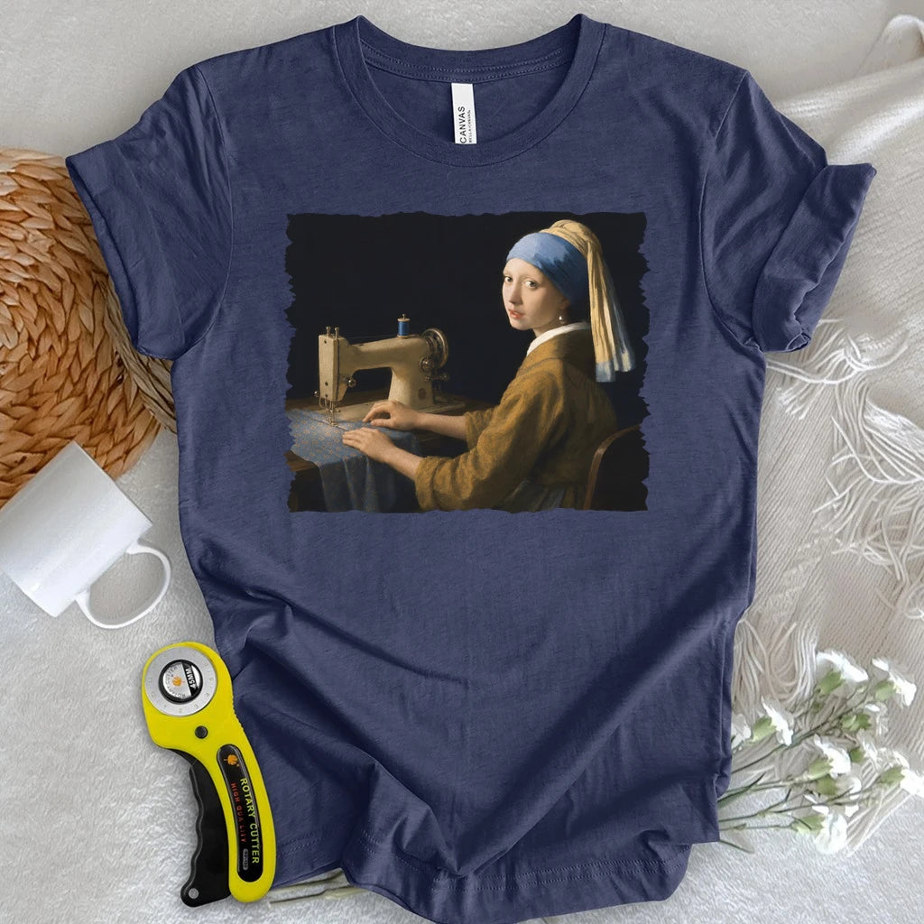 Girl With A Sewing Machine T-shirt