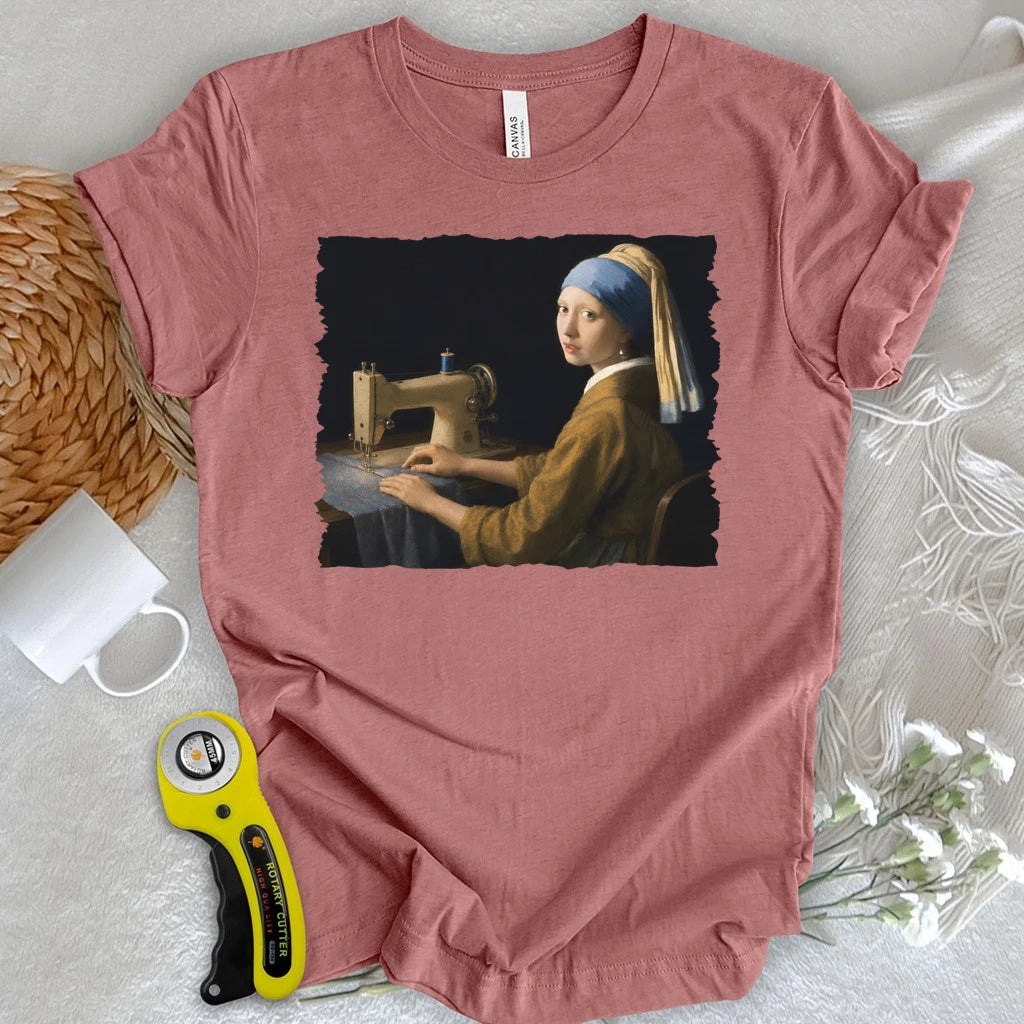 Girl With A Sewing Machine T-shirt
