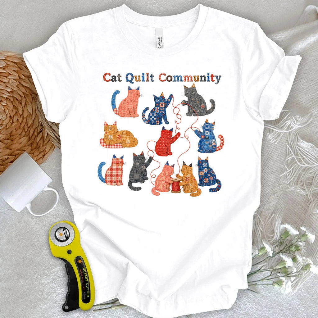 Cat Quilt Community T-shirt
