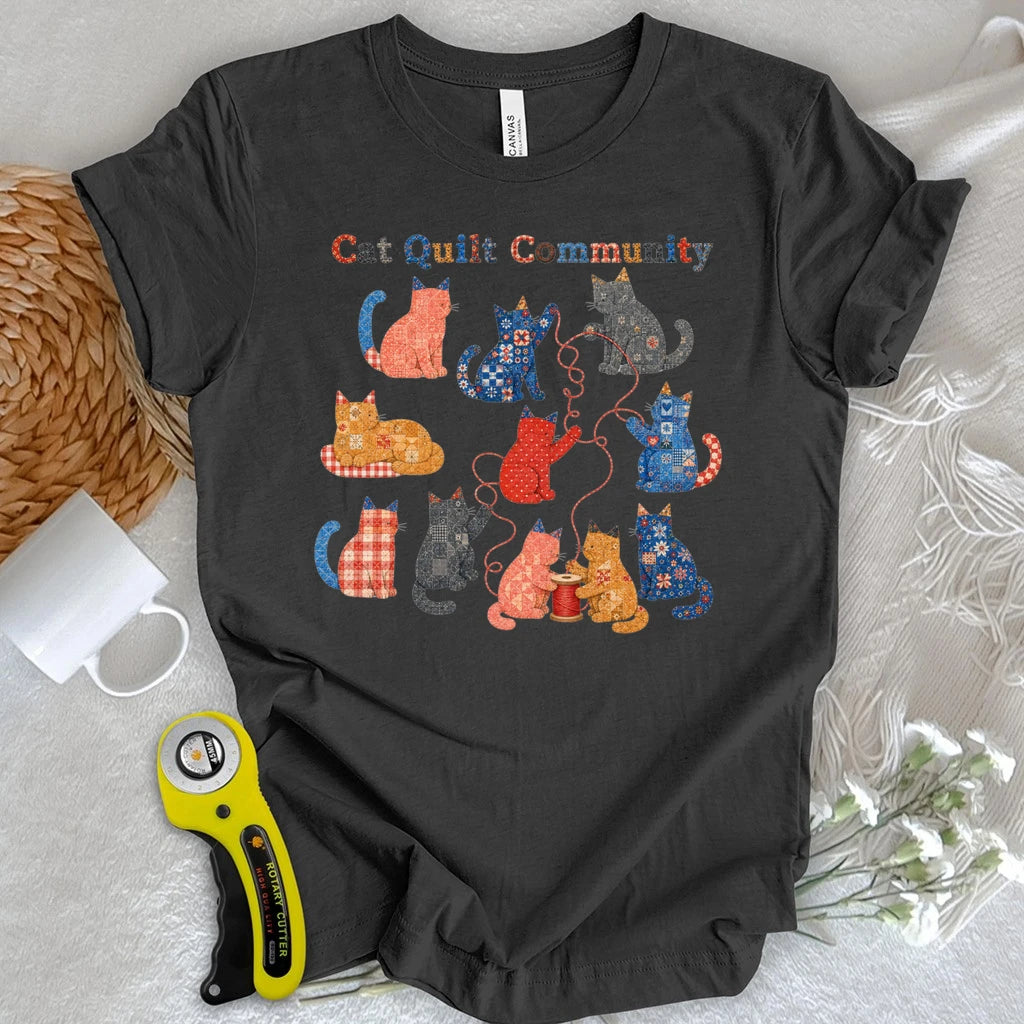 Cat Quilt Community T-shirt