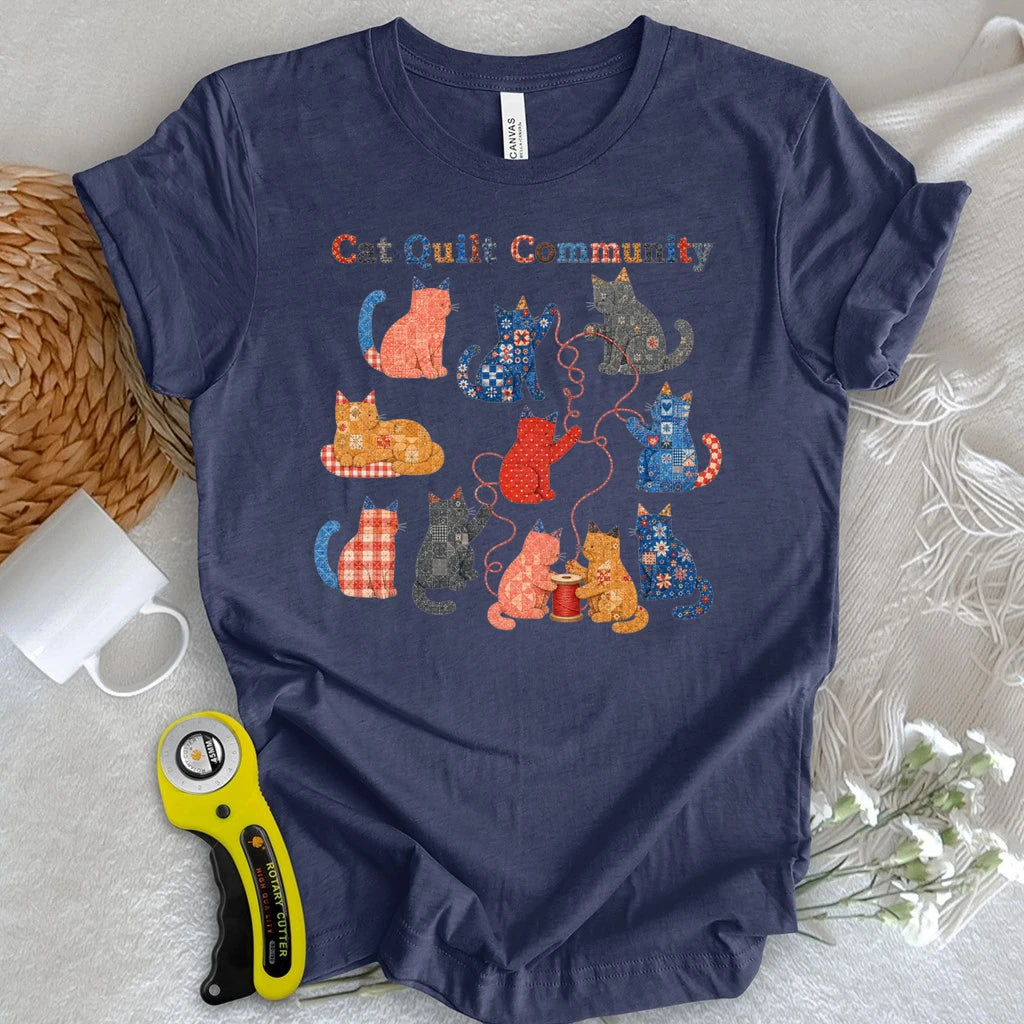 Cat Quilt Community T-shirt