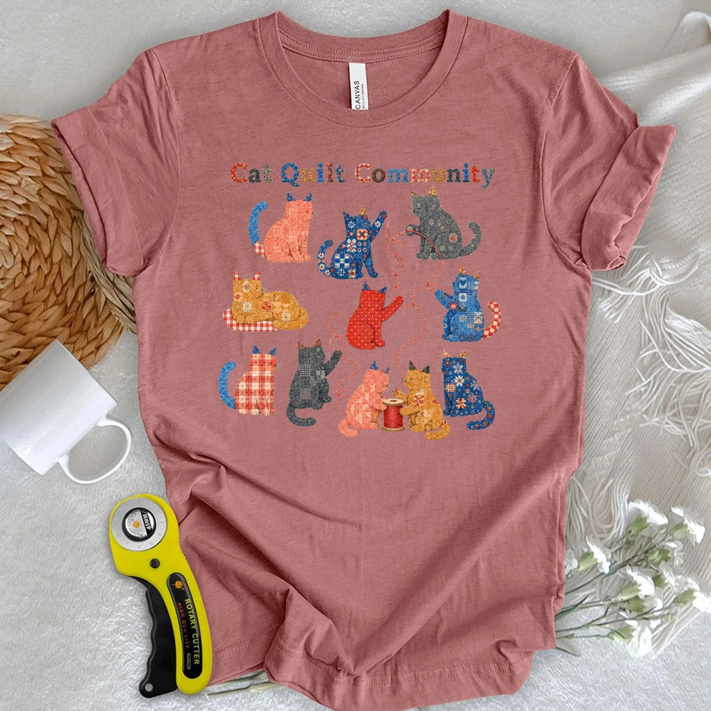 Cat Quilt Community T-shirt