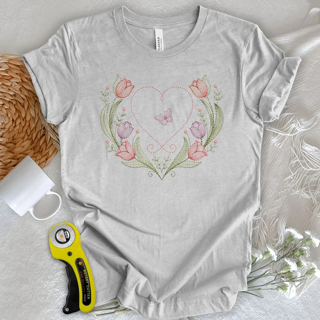 Tulip Thread Heart T-shirt